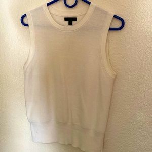 J Crew creme sleeveless top , worn twice , washed once